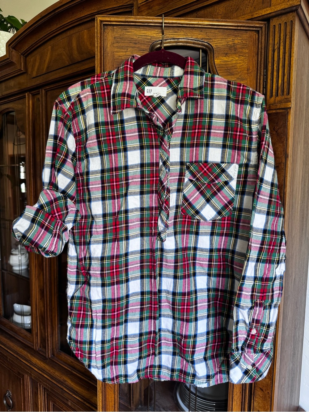 GAP Holiday Plaid Button-Up Shirt